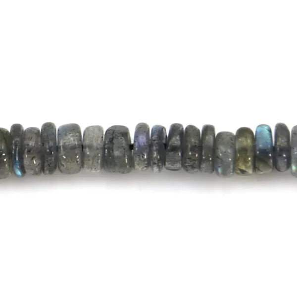 Labradorite heishi redondo de 5-6mm x 41cm
