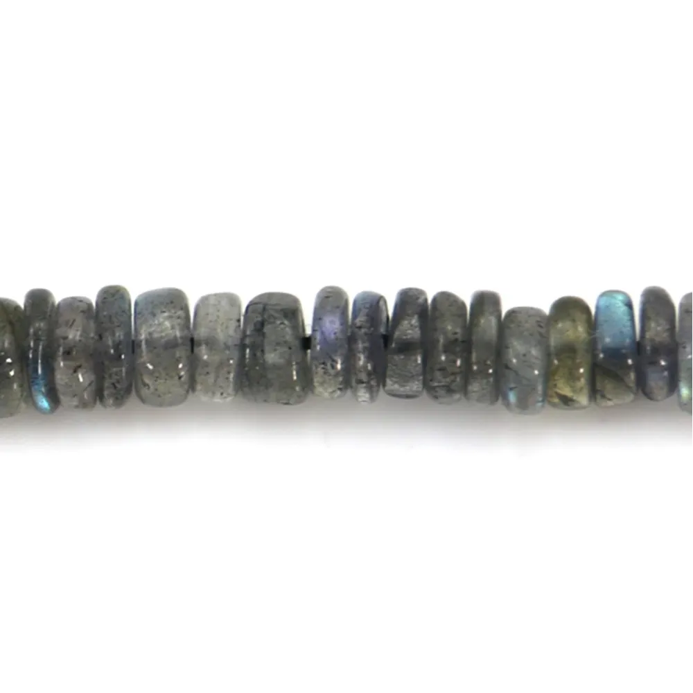 Labradorite heishi redondo de 5-6mm x 41cm