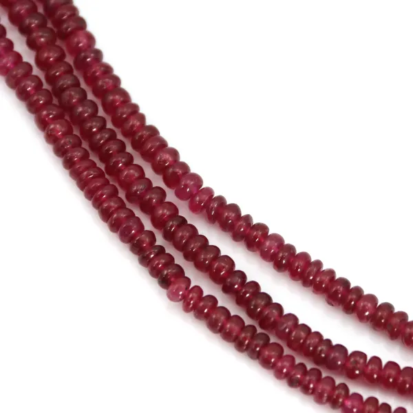 Treated ruby washer gradient 2x3-3x5mm x 47cm