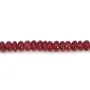 Rubis traité rondelle dégradé 2x3-3x5mm x 54cm