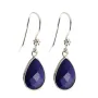 Ohrring Silber 925 Lapis Lazuli Tropfen x 2St