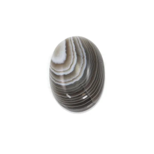Cabochon agate du boswana, de forme ovale, 5x7mm x 4pcs