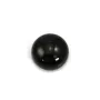 Cabochon agate noir,de forme rond 14mm x 2pcs