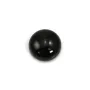 Cabochon agate noir,de forme rond 12mm x 2pcs