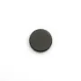 Cabochon agate noir, rond plat 25mm x 2pcs