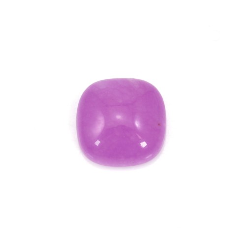 Cabochon agate teinté violet carré 8mm x 4pcs