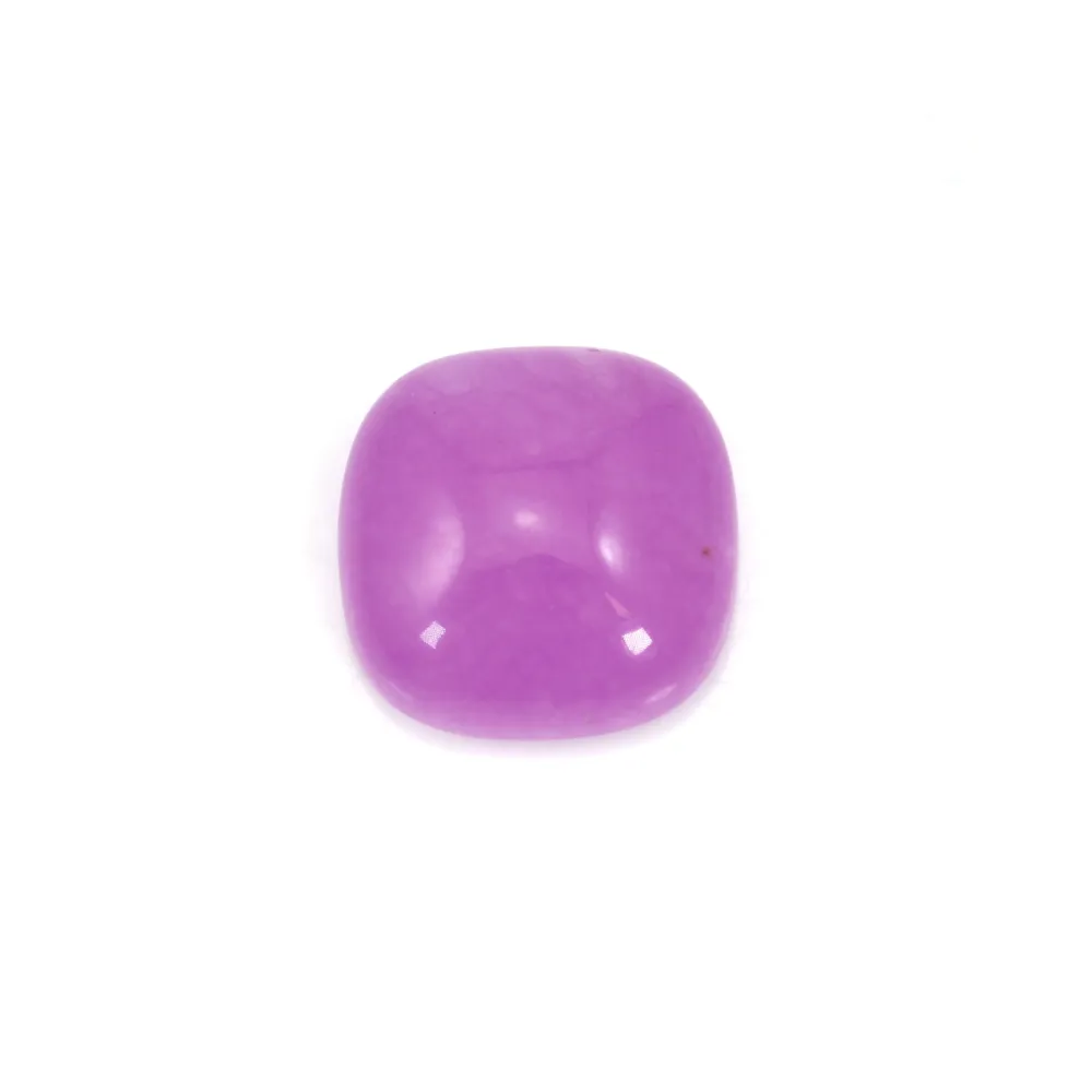 Cabochon agate teinté violet carré 8mm x 4pcs