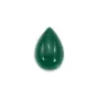 Cabochon agate vert goutte 6x9mm x 4pcs