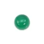 Cabochon agate vert ronde 8mm x 4pcs