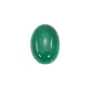 Cabochon agate vert ovale 18x25mm x 1pc