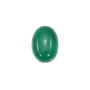 Cabochon agate vert ovale 10x14mm x 2pcs