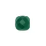 Cabochon agate vert carré facette 6mm x 1pc