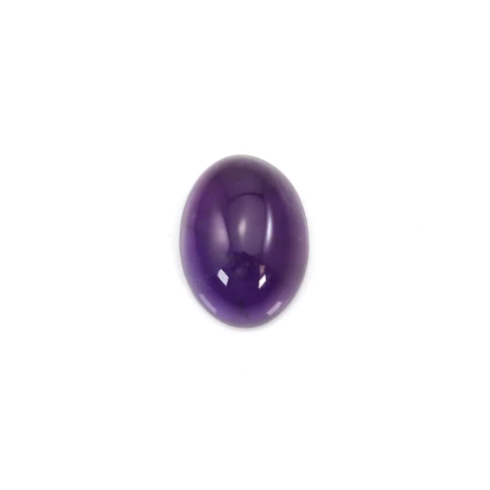 Cabochon amethyste ovale 8x10mm x 1pc