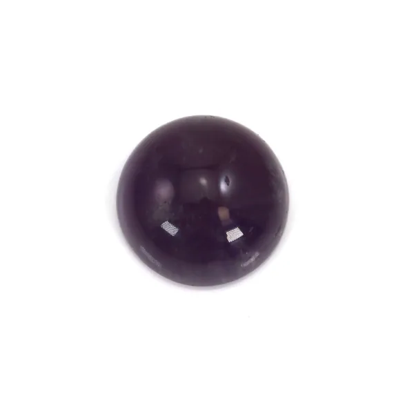 Cabochon amethyste rond 8mm x 1pc