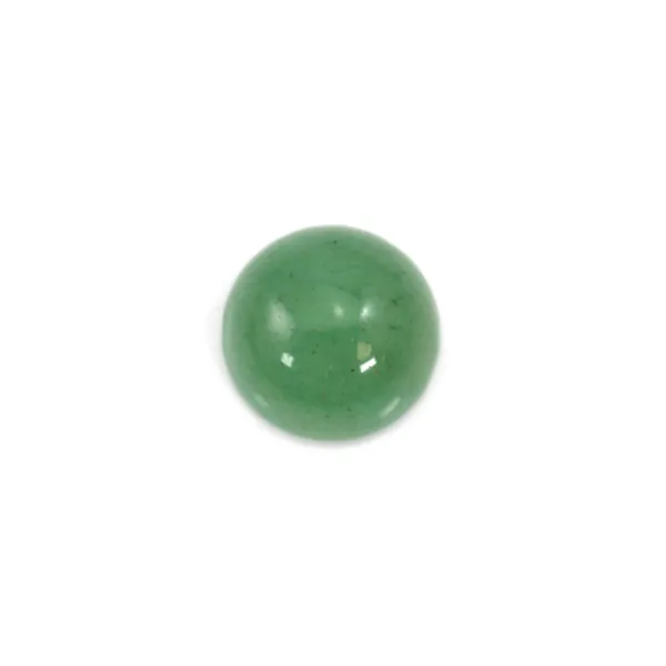 Cabochon aventurine flat-round 6mm x 4pcs