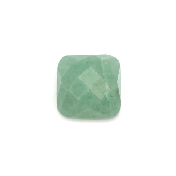 Cabochon avanturine faceted square 10mm x 1pc