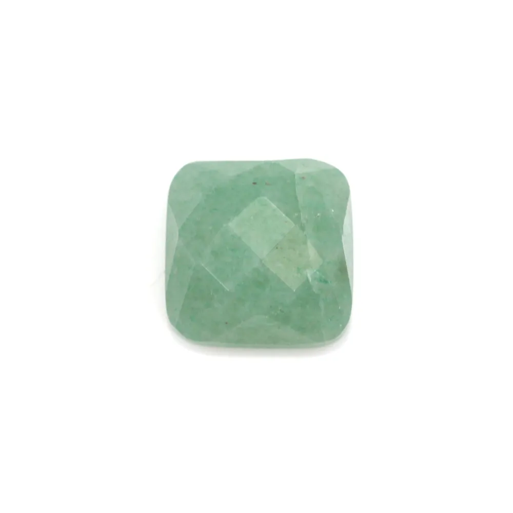 Cabochon avanturine carré facette 10mm x 1pc