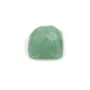 Cabochon avanturine faceted square 10mm x 1pc