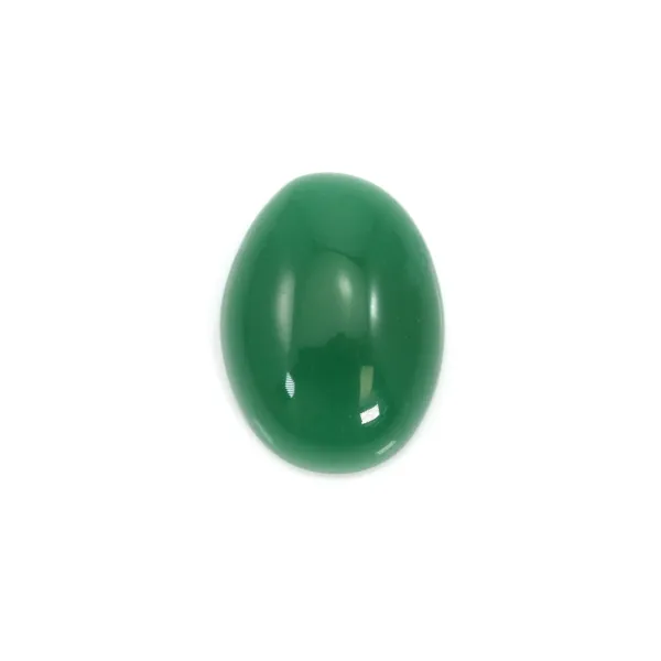 Cabochon d'aventurine verte, qualité A+,de forme ovale, 8x12mm x 1pc