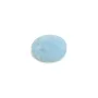 Cabochon d'aigue marine, de forme ronde plat , 10mm x 1pc