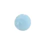 Cabochon d'aigue marine, de forme ronde plat , 12mm x 1pc