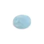 Cabochon d'aigue marine, de forme ronde plat , 8mm x 1pc