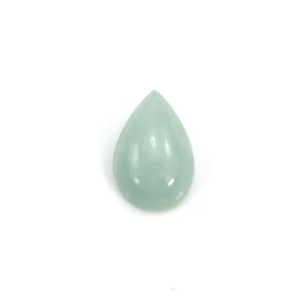 Blue cabochon of amazonite, in oval shape, 6 * 8mm x 4 pcs