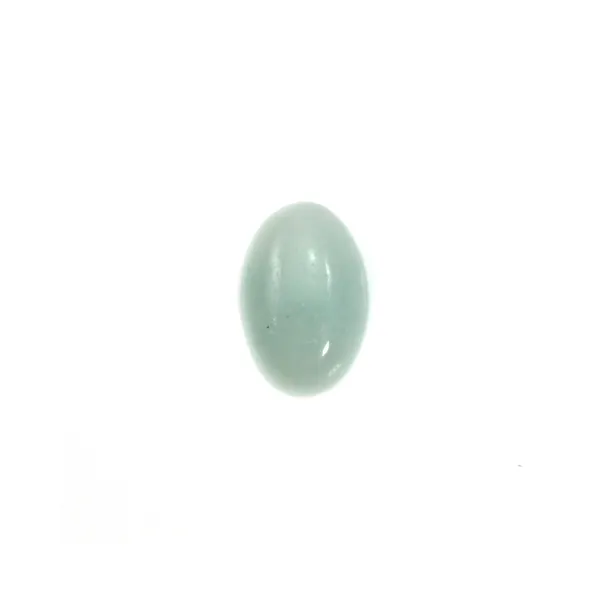 Blue cabochon of amazonite, in oval shape, 6 * 8mm x 4 pcs