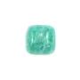 Cabochon amazonite du pérou, de forme carré, 10mm x 1pc