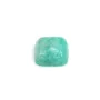 Cabochon amazonite du pérou, de forme carré, 10mm x 1pc