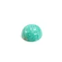 Blue cabochon of amazonite, in round shape, 8mm x 4 pcs