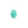 Blue cabochon of amazonite, in round shape, 8mm x 4 pcs