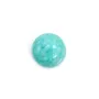 Cabochon amazonite du pérou, de forme ronde, 8mm x 1pc