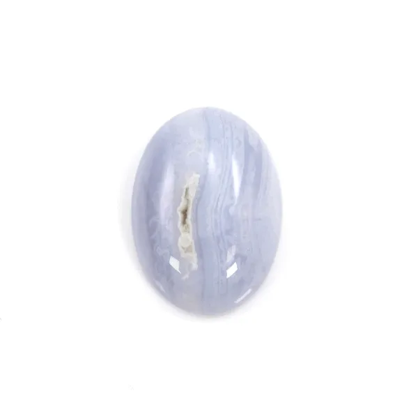 Cabochon calcédoine ovale 10x14mm x 1pc