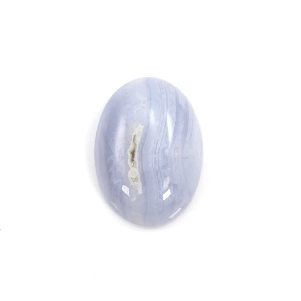 Cabochon oval chalcedony 10x14mm x 1pc