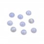 Cabochon round chalcedony 8mm x 2pcs