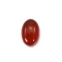 Cabochon carnelian oval 5x7mm x 4pcs