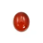Cabochon carnelian oval 5x7mm x 4pcs