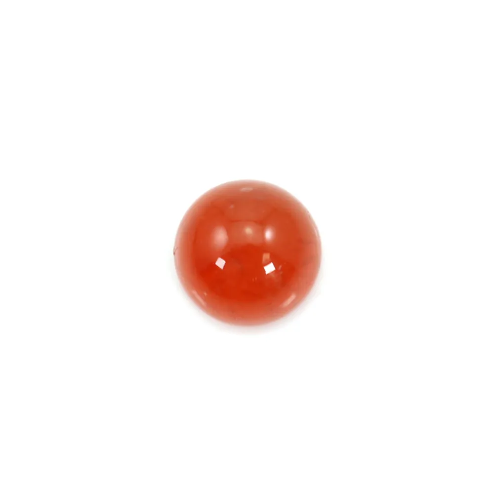 Cabochon carnelian round 4mm x 4pcs