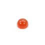 Cabochon cornaline ronde 4mm x 4pcs