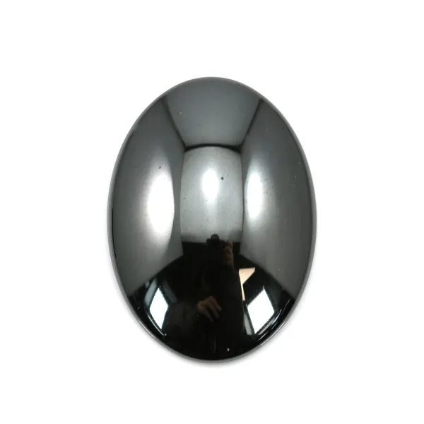 Cabochon hematite oval 22x30mm x 4pcs