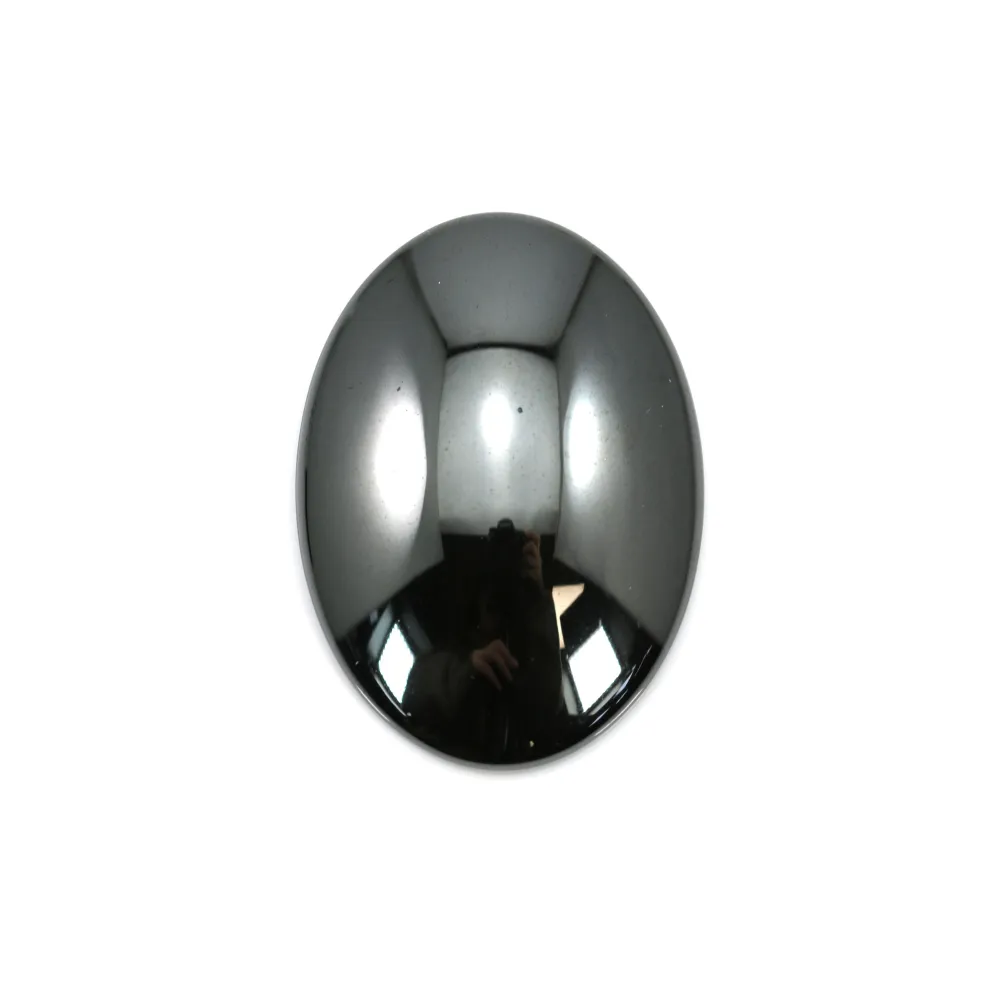 Cabochon hématite ovale 15x20mm x 6pcs