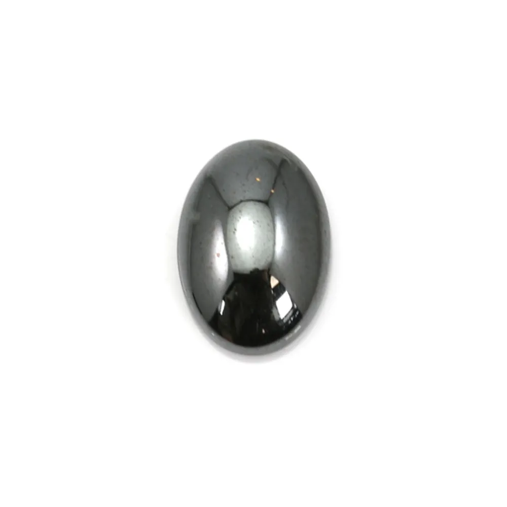 Cabochon hématite ovale 4x6mm x 10pcs
