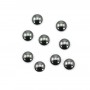 Cabochon Hematite Round 1..5mm x 10pcs