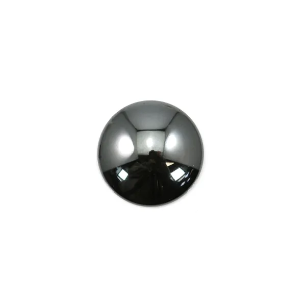 Cabochon Hématite Rond 12mm x 4pcs
