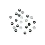 Cabochon Hematite Round 1..5mm x 10pcs