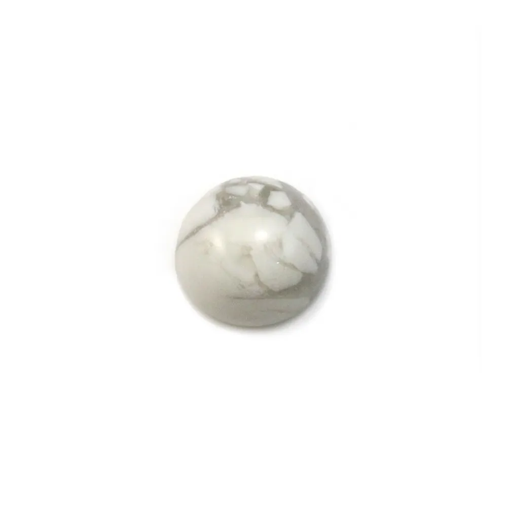 Cabochon howlite rond 4mm x 5pcs
