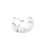 Cabochon howlite ovale 17.5x21.5mm x 1pc