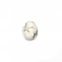 Cabochon howlite oval 7x9mm x 5pcs