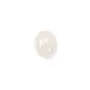Cabochon jade blanc ovale 10x12mm x 2pcs